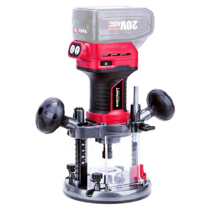 Акумуляторний безщітковий фрезер WORCRAFT CER-S20LiB (Акумулятор та ЗП купуються окремо)
