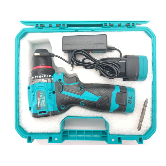 Акумуляторний безщітковий шуруповерт Grand ДА-16Li BL (2 АКБ 16В, 2 А*год, кейс)