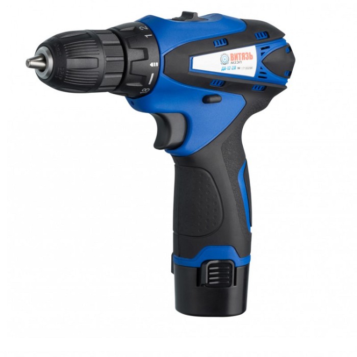 Акумуляторний шуруповерт Вітязь ДА 12-2Л Li-on (2 акумулятори, 12 В, підсвічування, кейс)
