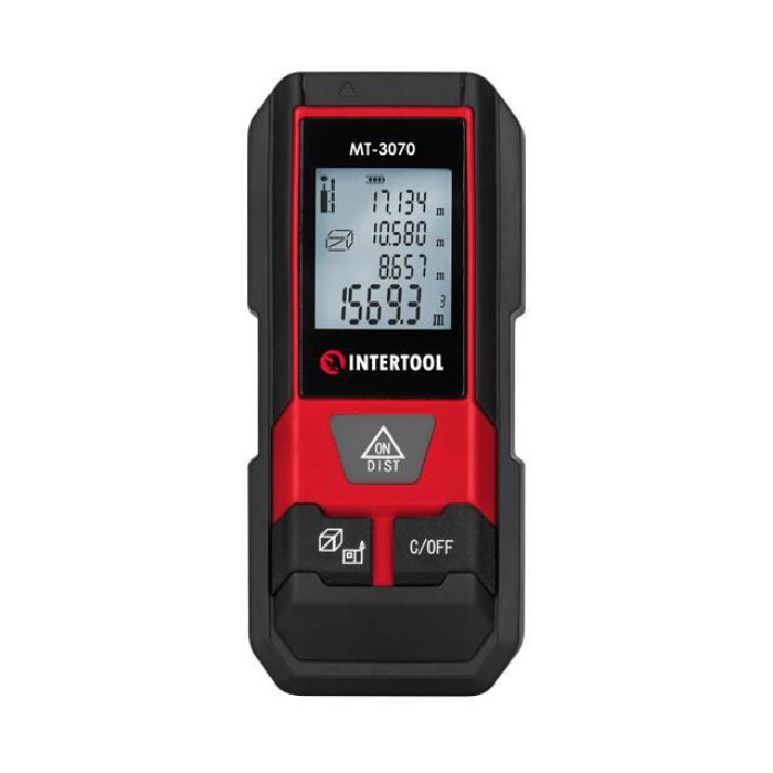 Дальномер лазерный INTERTOOL MT-3070, 20 м, память, чехол