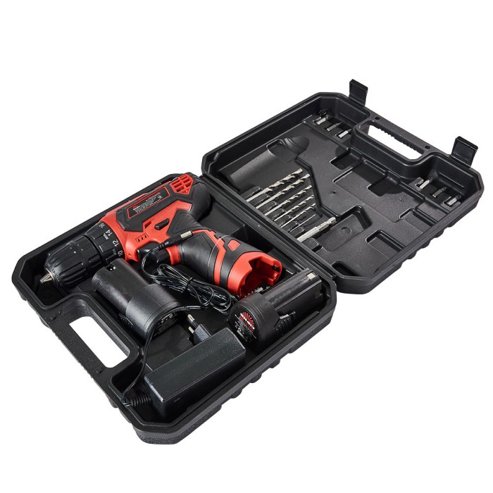 Дриль-шурупокрут акумуляторний Vitals AU 12/2KP,12В, 1.5 А/год, 1400 об/хв, 2АКБ, кейс