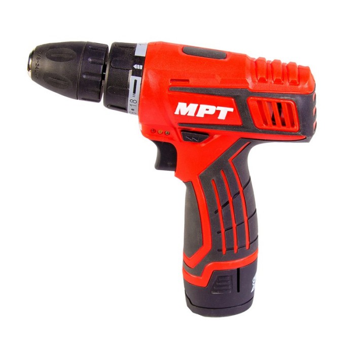 Дрель - шуруповерт аккумуляторная MPT MCDT1216.B1, 12V, Li-ion,1.3 Ач, 0-600 об/мин., 0-10 мм, 1 АКБ