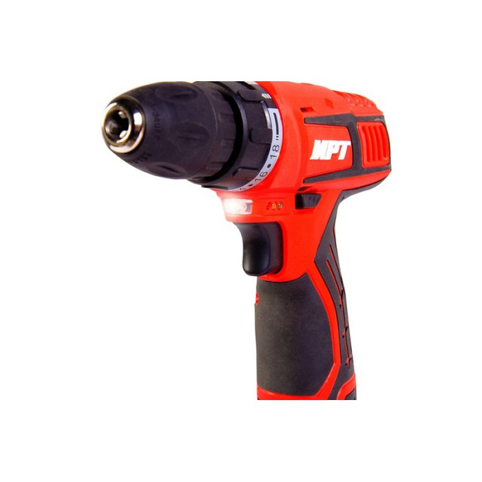 Дрель - шуруповерт аккумуляторная MPT MCDT1216.B1, 12V, Li-ion,1.3 Ач, 0-600 об/мин., 0-10 мм, 1 АКБ