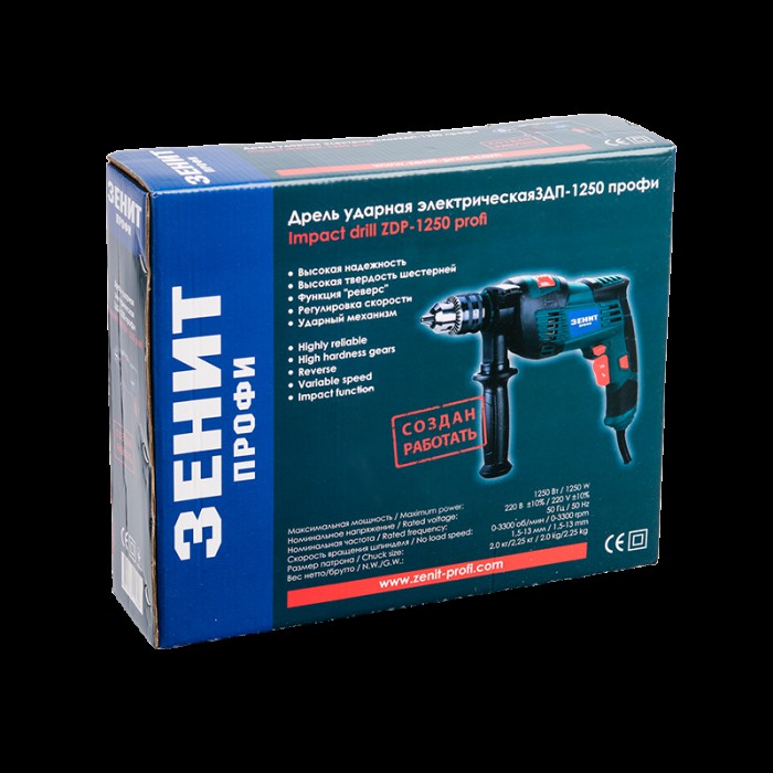 Дриль ударний Зеніт ЗГП-1250 профі