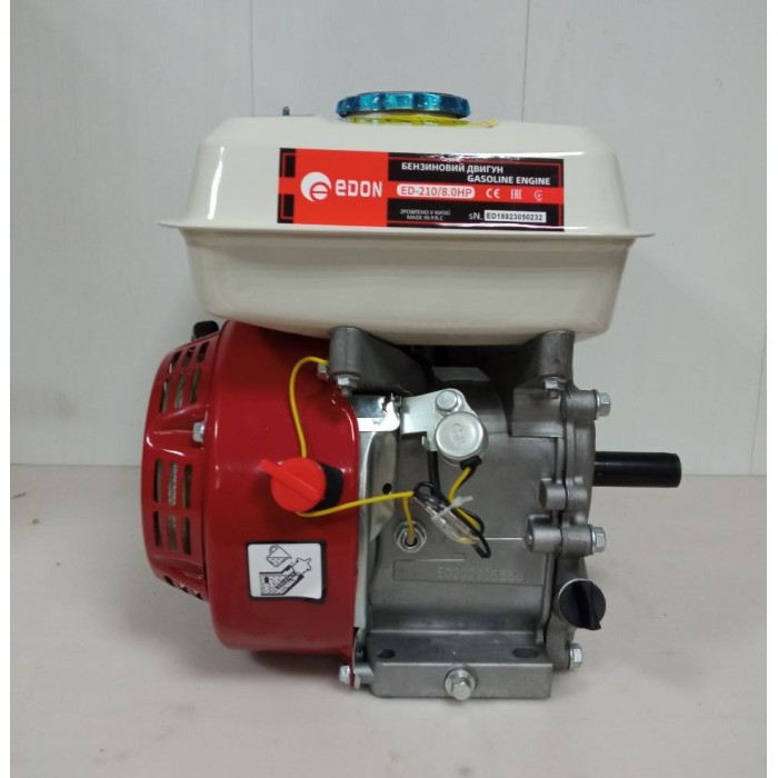 Двигун бензиновий Edon ED-210/8.0HP (210 см. куб, 8 л.с., вал 19 мм)