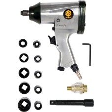 Гайковерт пневматический VOREL 81101  1/2" + аксессуары + кейс