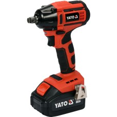 Гайковерт ударний акумуляторний безщітковий YATO YT-82802 (Li-Ion 18 В 3 А·год 250 Нм 1/2" + кейс)