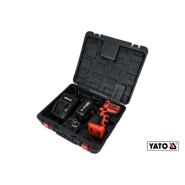 Гайковерт ударный аккумуляторный бесщеточный YATO YT-82802 (Li-Ion 18 В 3 Ач 250 Нм 1/2