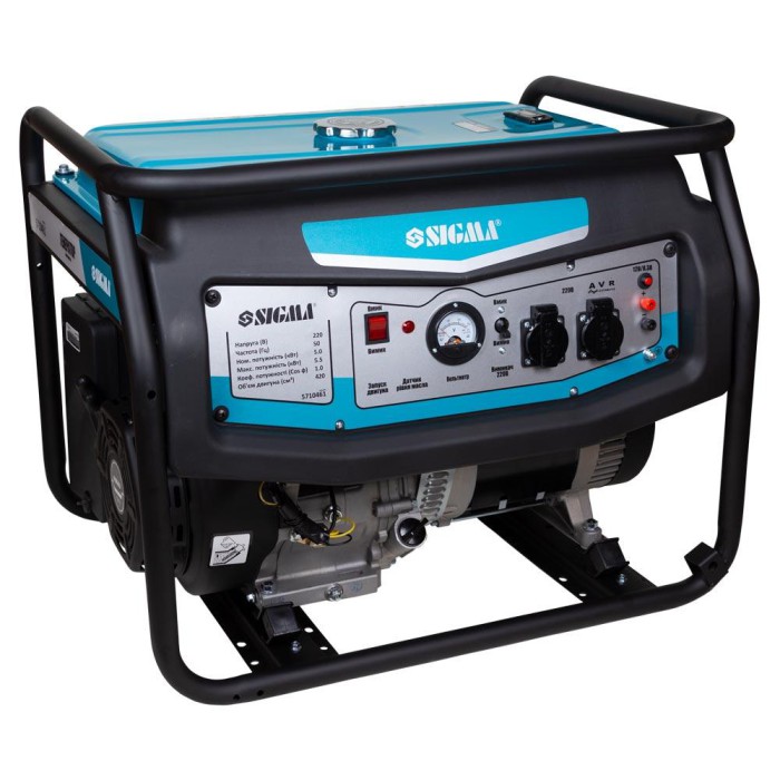 Генератор бензиновий 2.8/3.0 кВт 4-тактний ручний запуск SIGMA (5710401)