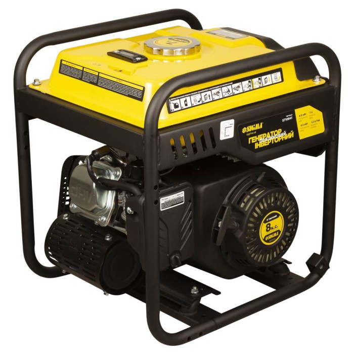 Генератор інверторний бензиновий 4.0/4.5 кВт 7 л 4-тактний ручний запуск SIGMA (5710841)