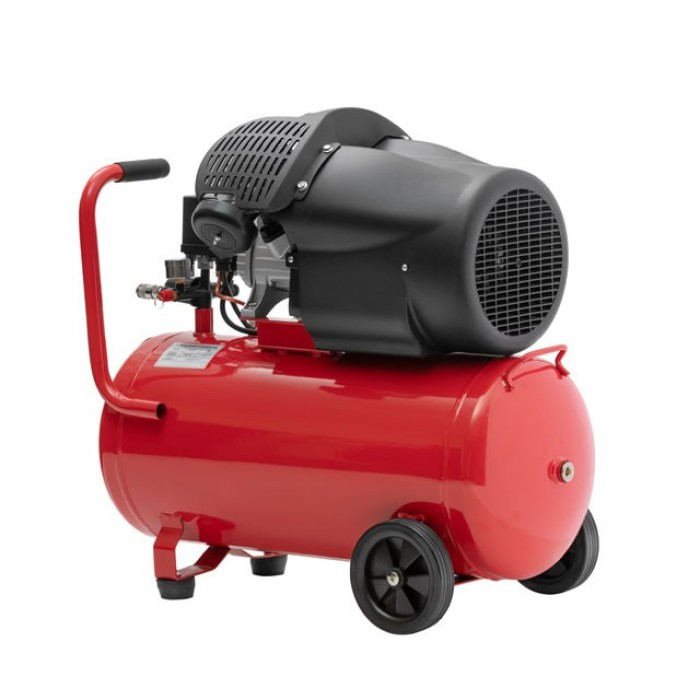 Компрессор INTERTOOL PT-0004, 50 л, 2.23 кВт, 220 В, 8 атм, 354 л/мин, 2 цилиндра