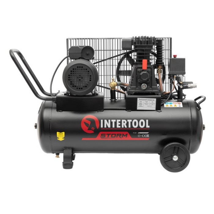 Компресор INTERTOOL PT-0011, 50 л, 1.8 кВт, 220 В, 8 атм, 233 л/хв