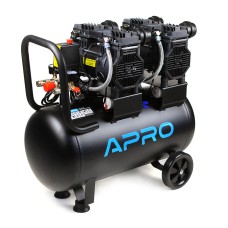 Компрессор четыркехцилиндровый безмасляный OFE-50 2х1.5кВт 475л/мин 8бар 50л (2 крана) APRO