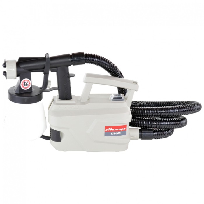 Електричний фарбопульт Авангард КП-600, форсунка 2.6 мм, нижня подача, пластиковий бачок, 600 Вт Електричний фарбопульт Авангард КП-600, форсунка 2.6 мм, нижня подача, пластиковий бачок, 600 Вт
