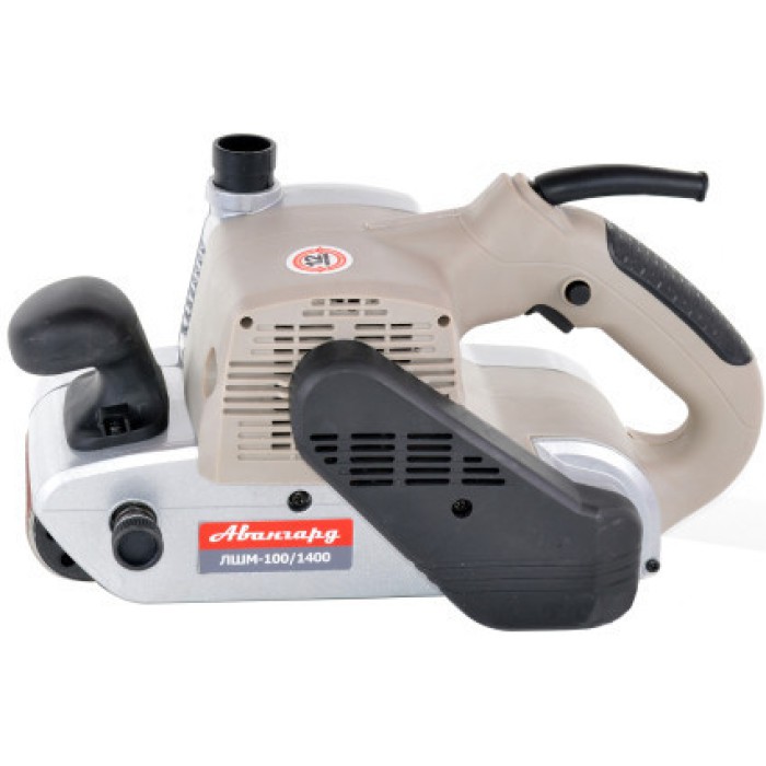 Стрічкова шліфувальна машина Авангард ЛШМ-100/1400, 1400 Вт, підключення пилососа, швидка заміна щіток