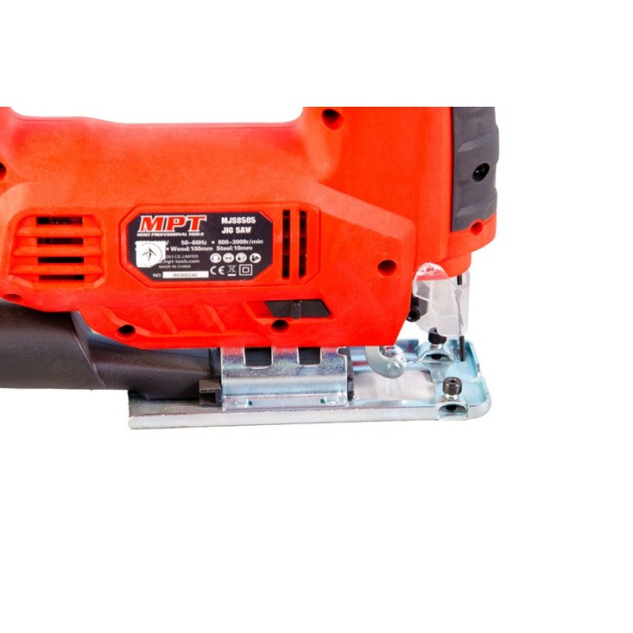 Лобзик електричний MPT MJS8505, 850 Вт, 80/8 мм, 800-3000 об/хв, аксес.4 шт., кейс