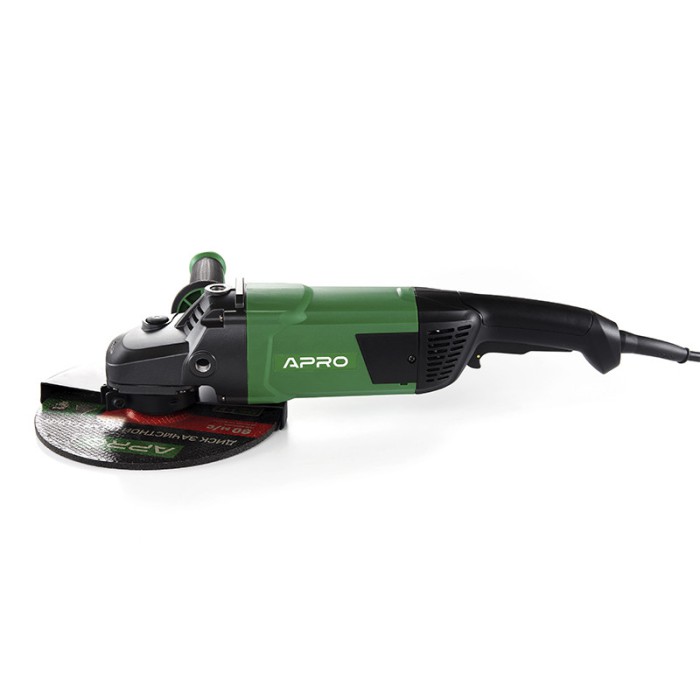 Машина шліфувальна кутова (болгарка) APRO 230/3000 РМ, диск 230 мм, 3000 Вт, 6500 об/хв