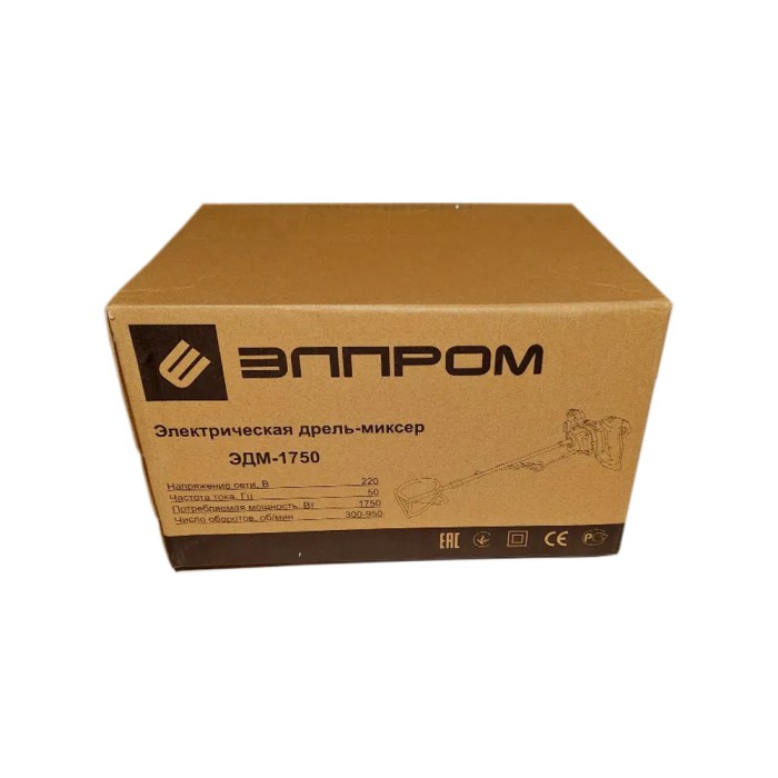 Міксер Елпром ЕДМ-1750, 1750 Вт, 1 віночок, 300-950 об/хв, тип патрона М14