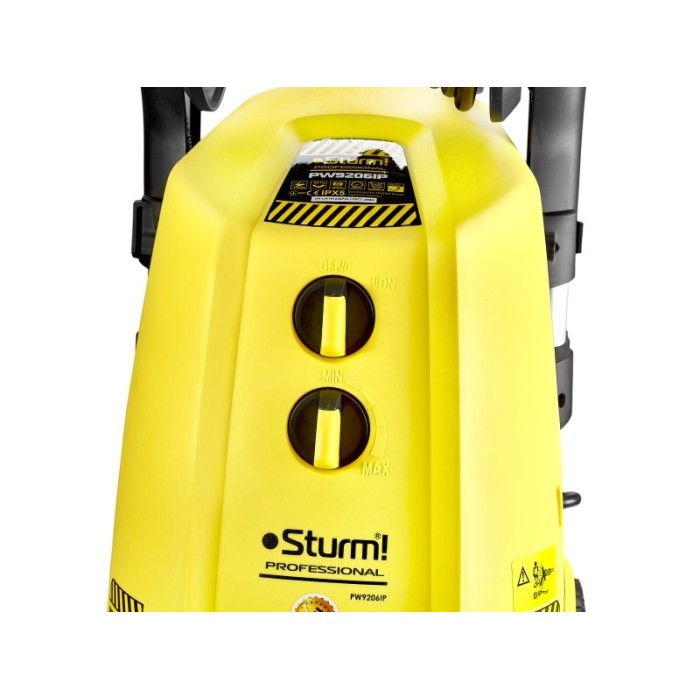 Мойка высокого давления Sturm PW9206IP, индукционный мотор, 3300 Вт, 190 бар, 552 л/час, шланг 8 м