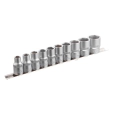 Набір головок на планці INTERTOOL ET-6011, 10,11,12,13,14,15,17,19,22,24.-1/2", 10 од