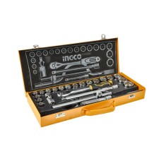 Набор головок торцевых с трещоткой 1/2" INGCO INDUSTRIAL HKTS0243