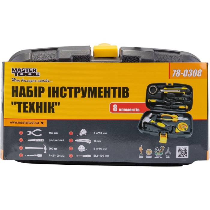 Набір інструменту MASTERTOOL 78-0308  Набір інструменту MASTERTOOL 78-0308