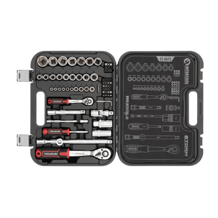 Набір інструментів INTERTOOL ET-8073, 1/2