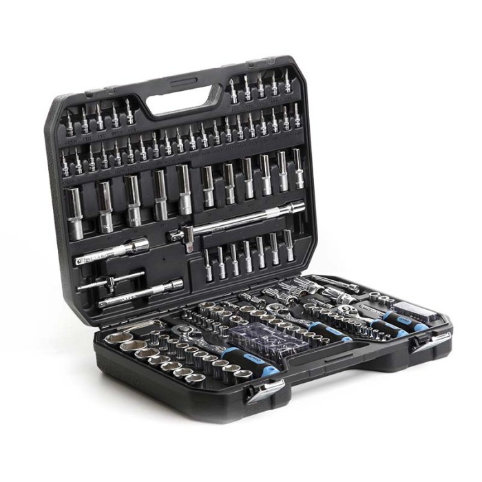 Набір насадок і інструментів CrV  ¼, ⅜, ½  ( 90Т) (171 шт) APRO 251471