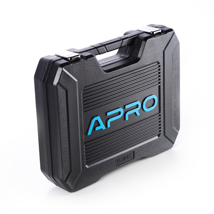 Набір насадок (інструментів) торцевих c тріскачкою CrV 1/4, 3/8, 1/2 (90Т) (150 шт) Apro