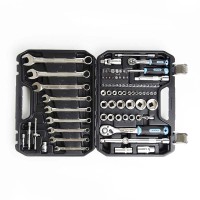 Набір насадок з гайковими ключами CrV ¼, ½ ( 90Т) (82 шт) APRO 251482