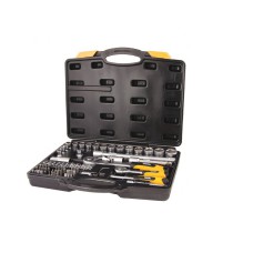Набор насадок торцевых MASTERTOOL 78-5072-PF, PROFI CrV 1/4" - 1/2", трещотка 72Т, 72 шт, кейс