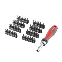 Викрутка реверсивна з комплектом насадок INTERTOOL VT-3361 57 од