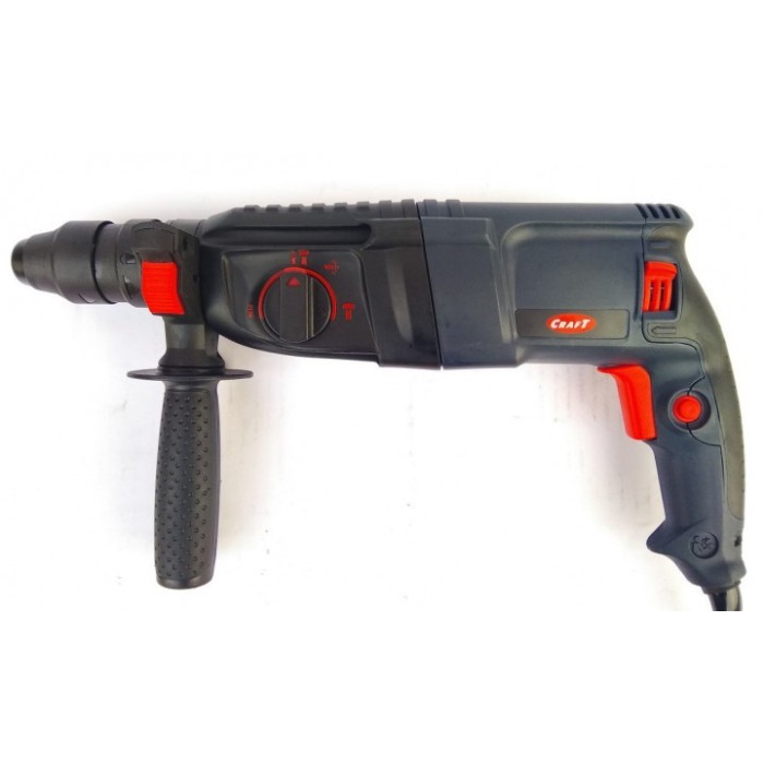 Перфоратор Craft CBH 1100DFR, SDS+, 1100 Вт, 1300 об/мин, 4550 уд/мин, 2.8 Дж, 3 режима, кейс