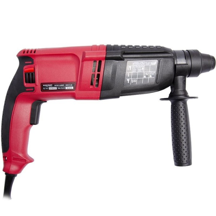 Перфоратор Worcraft WRH13-26, SDS-plus, 1250 Вт, 1050 об/хв, 5800 уд/хв, 3.2 Дж, 3 режими, кейс Перфоратор Worcraft WRH13-26, SDS-plus, 1250 Вт, 1050 об/хв, 5800 уд/хв, 3.2 Дж, 3 режими, кейс