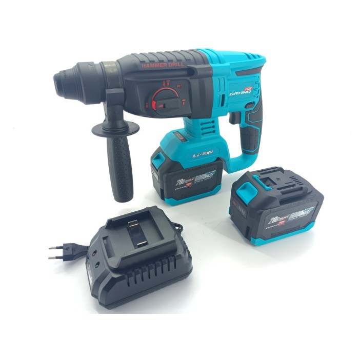 Перфоратор безщітковий акумуляторний Grand ПА-20/26BL (20 В, 6 А*год, кейс)