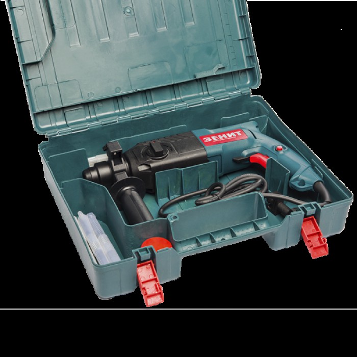 Перфоратор Зеніт ЗП-9824, SDS-plus, 3 режими, 980 Вт, 1050 об/хв, 5800 уд/хв, 2.6 Дж, кейс, набір буров