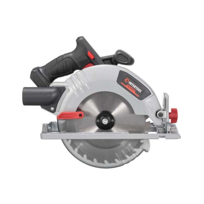 Пила дисковая аккумуляторная с бесщеточным двигателем INTERTOOL WT-0371, 20 В, диск 190 мм., без АКБ и ЗУ