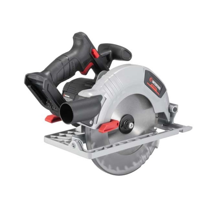 Пила дисковая аккумуляторная с бесщеточным двигателем INTERTOOL WT-0371, 20 В, диск 190 мм., без АКБ и ЗУ