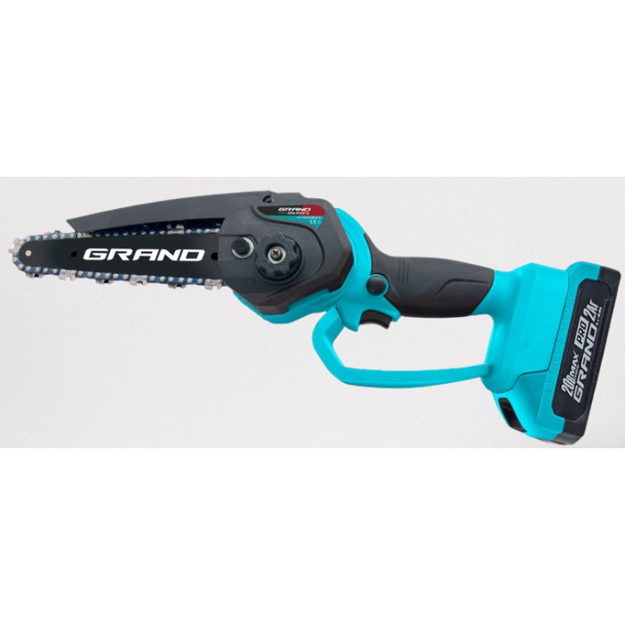 Пила цепная аккумуляторная Grand АПЦ-20V/6-2 (2 аккумулятора 20В, 2 Ач, кейс, шина 152 мм)