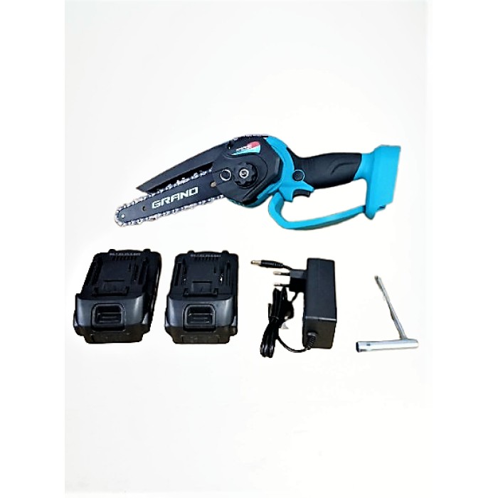 Пила цепная аккумуляторная Grand АПЦ-20V/6-2 (2 аккумулятора 20В, 2 Ач, кейс, шина 152 мм)