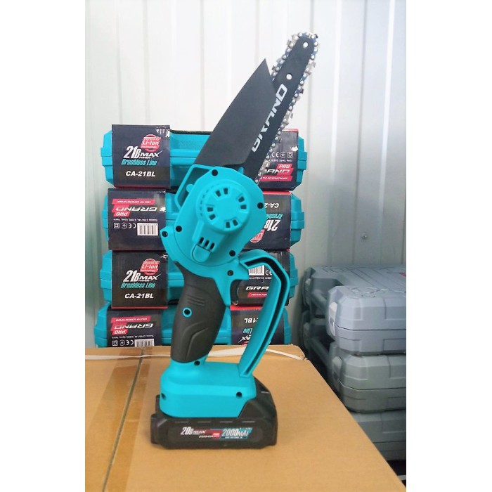 Пила цепная аккумуляторная Grand АПЦ-20V/6-2 (2 аккумулятора 20В, 2 Ач, кейс, шина 152 мм)