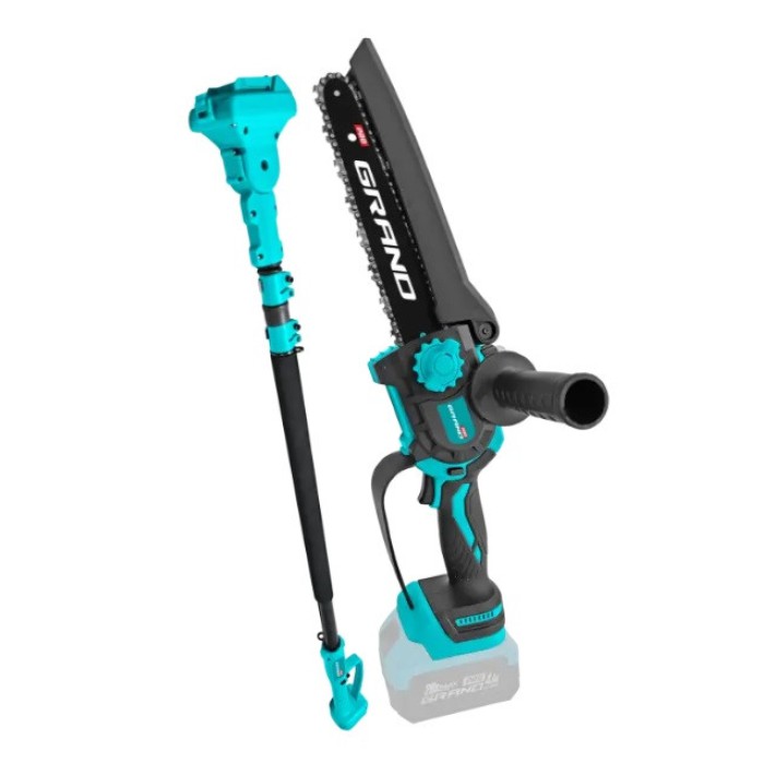 Пила ланцюгова безщіткова акумуляторна Grand АПЦ-20V/8-4 (без АКБ та ЗУ, тушка+телескоп)