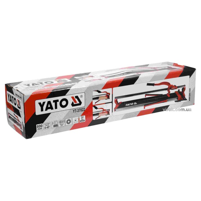Плиткорез ручной с лазером YATO YT-37022  800 мм Ø22 x 6 x 6 мм