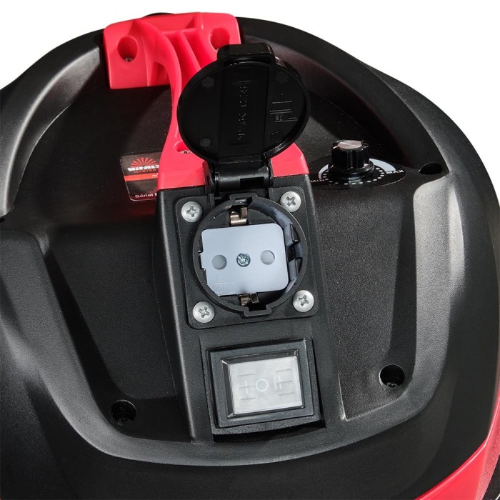 Пилосос будівельний Vitals Master PS 3014SPsw, 1400 Вт, бак 30 л, розетка, сухе/вологе прибирання, HEPA-фільтр