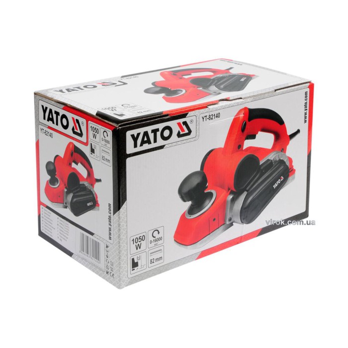 Рубанок мережевий YATO YT-82140  1050 Вт