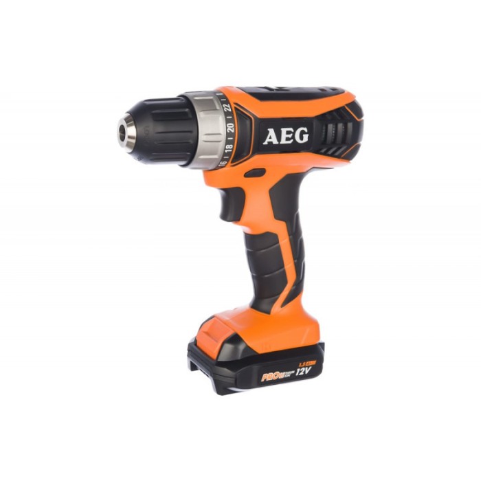 Шуруповерт-дриль акумуляторний AEG BS 12G3 LI-152C, Li-Ion, 12 В, 1.5 Ач, 30 Нм, 2 акк, (4935451090)
