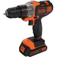 Шуруповерт аккумуляторный Black+Decker MT218KB (18 В, 1.5 Ач + 2 аккумулятора, сменные насадки и кейс)