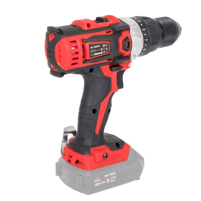 Шуруповерт аккумуляторный Vitals Master AU 1835Pb, 18 В, Li-ion, 1600 об/мин, 40 Нм, 2 скорости, LED подсветка