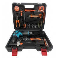 Шуруповерт аккумуляторный с набором инструментов VORSKLA ПМЗ 12/2 S-LI, 12 В, Li-ion, 1.5 А/ч, 750 об/мин