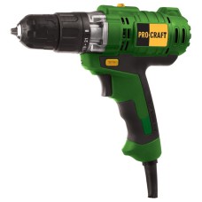 Шуруповерт сетевой Procraft PB-1350/2, 1350 Вт, 1350 об/мин, LED подсветка, 2 скорости, реверс